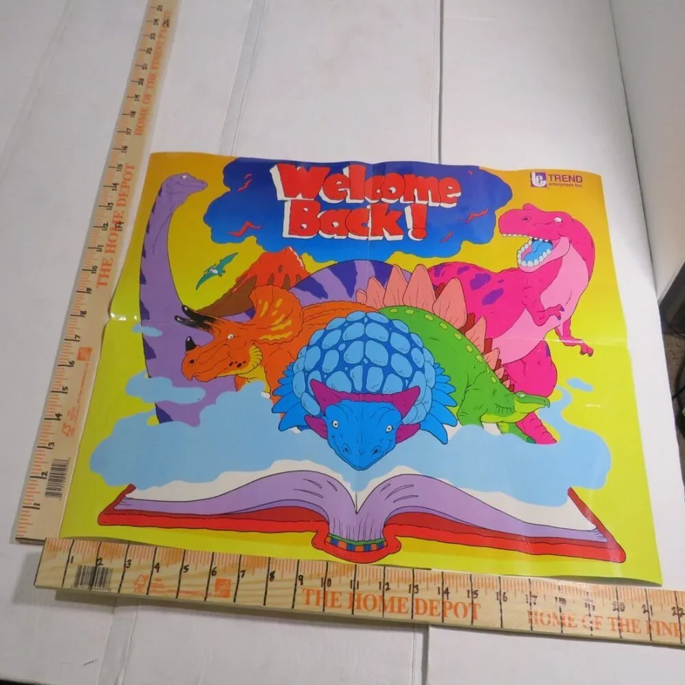 Dinosaur Classroom (8) LAMINATED posters Bulletin Board